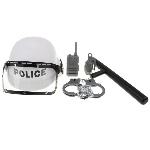 Playos® - Costume de Police - avec Menottes et Talkie Walkie - 3 à 8 ans -  Enfants 