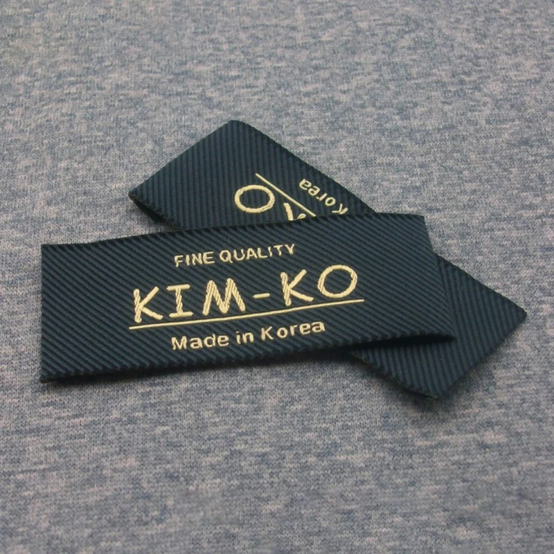 Factory High Quality Clothes Woven Care Woven Label Custom Garment