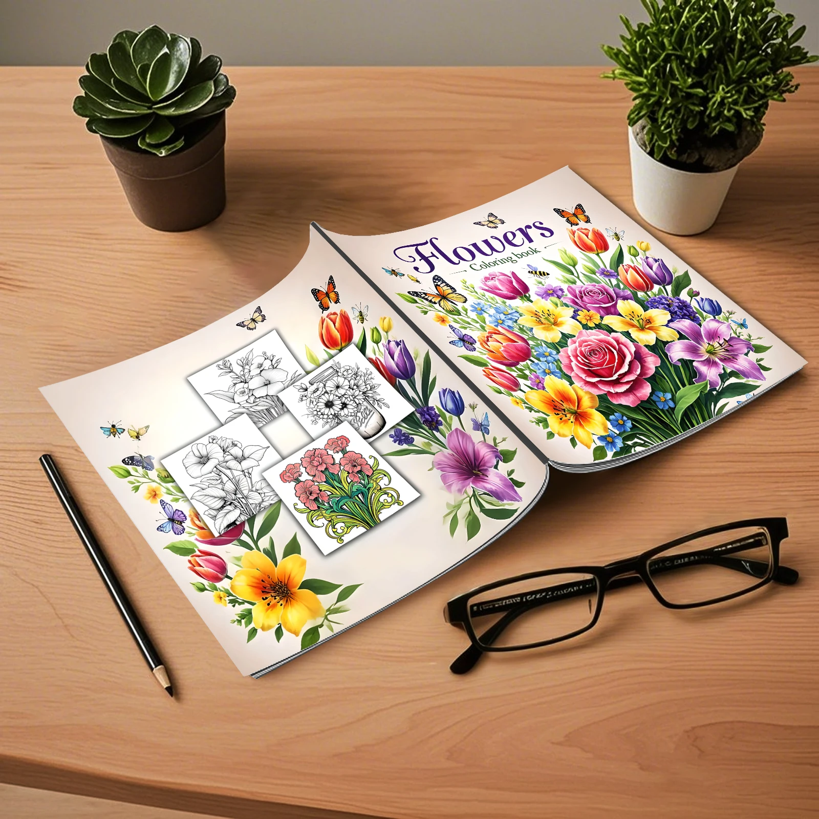 Art Coloring Book Adult Relieve Stress Kill Flower Coloring Graffiti Painting Drawing Art Book Stationerys Book For Children 4