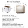 Bread Maker Machine Stainless Steel UL Certified, 25-in-1 with Nonstick Bread Pan, Homemade DIY 2Lbs Breadmaker 2