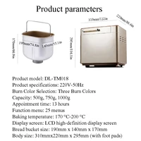 Bread Maker Machine Stainless Steel UL Certified, 25-in-1 with Nonstick Bread Pan, Homemade DIY 2Lbs Breadmaker 2