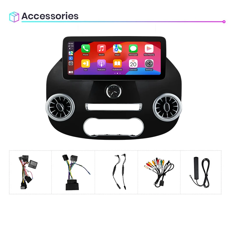 Junsun CarPlay para Apple Radio de coche Multimedia para Mercedes Vito W447 2014-2022 Bluetooth inalámbrico Android Auto 4G GPS estéreo 6