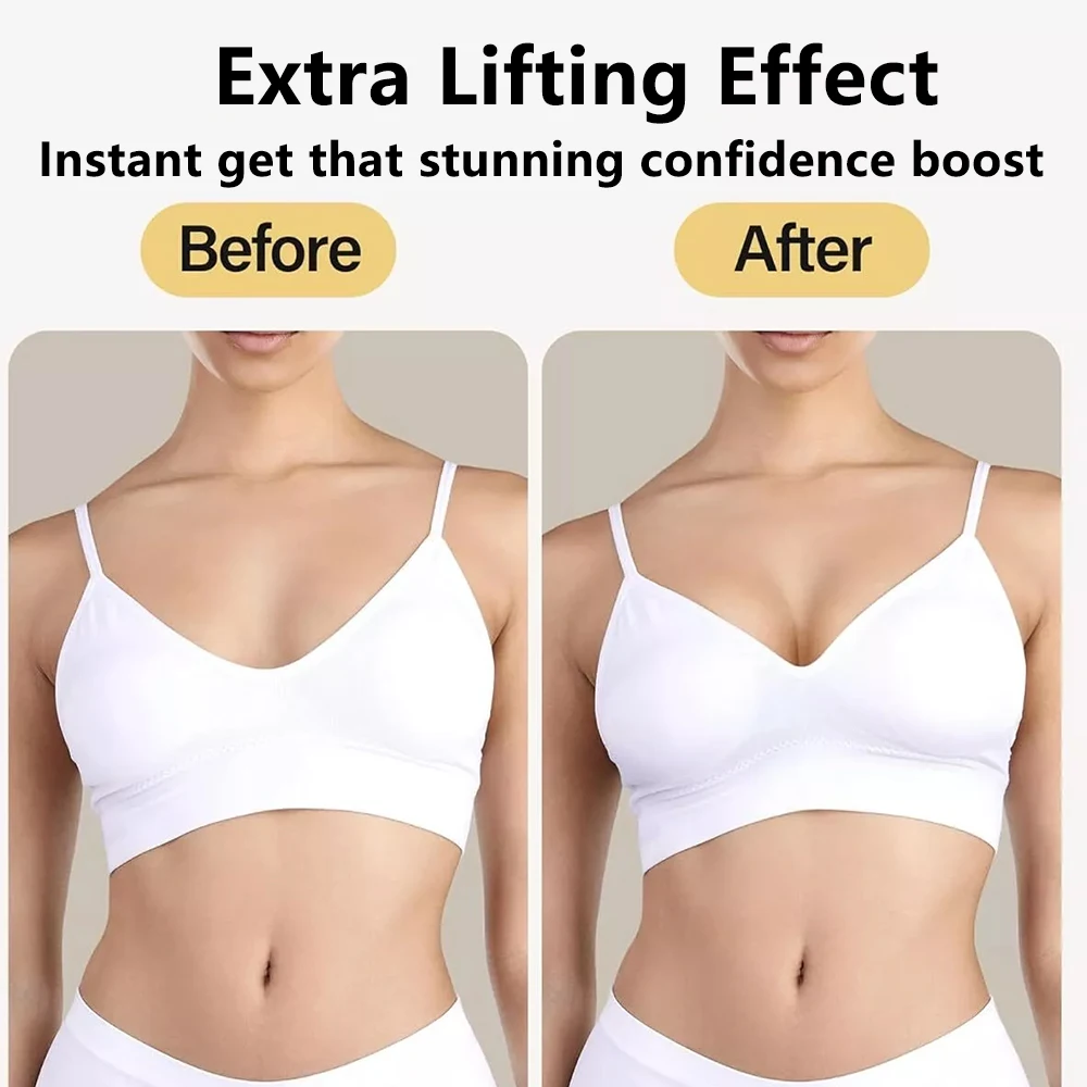 YienMi Push Up Pads - Doppelseitige BH-Einsätze Für Dekolleté Lift Effekt