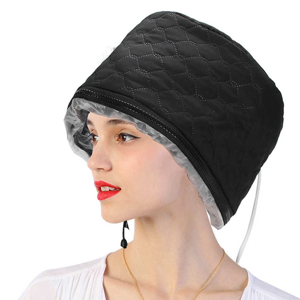 Household Electric Heating Hat Cap Adjustable Hot Oil Treatment Hat Salon Barber Accessories For Hair Care US Plug