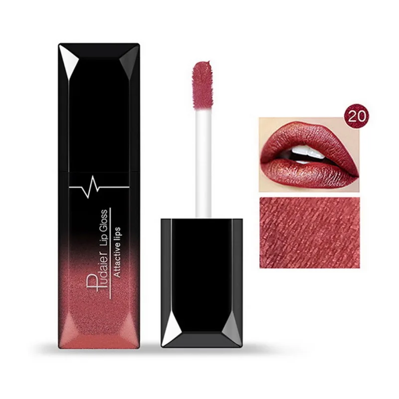 thumbnail image 1 of Matte Liquid Lipstick Waterproof Long Lasting Lip Gloss Tint Sexy Red Nude Purple Metallic Lipsticks Makeup Cosmetics, 1 of 5