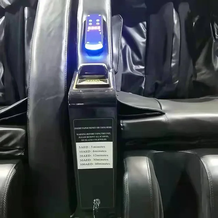 New Commercial Vending Credit Card Coin Bill Money Operated Massage Chair For Business 5