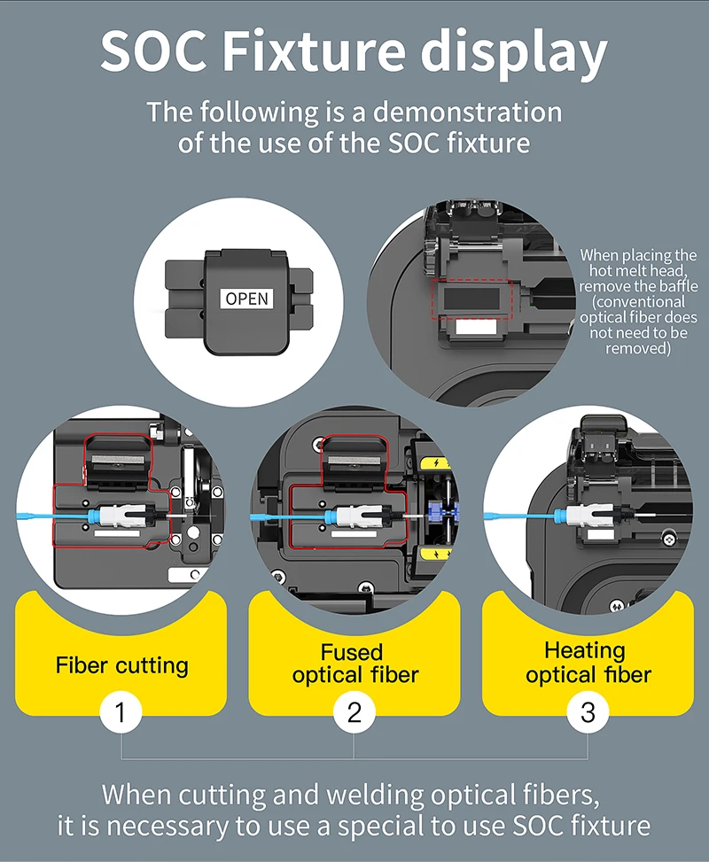 Six Motors Fiber Optic Fusion Splicer S-70/A-5/FS-60F/AUA-70F Optical Fiber Core