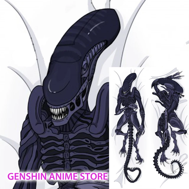 Mmf Alien Cool Facehugger Xenomorph Pillow Cover Anime Body Pillowcase
