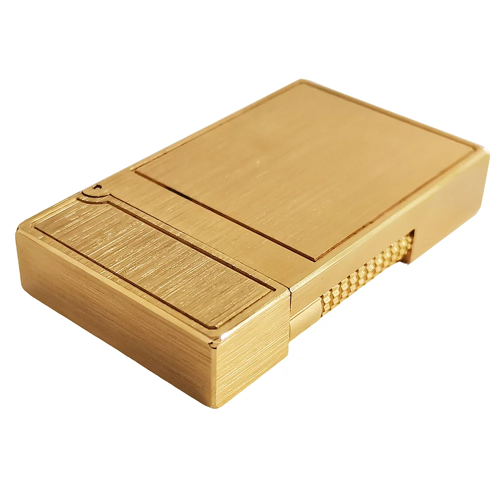 Memorialize Brass Cigarette Gas L2 Lighter Dual Flame Bright Sound Cool Smoking Accessories Men Anniversary Gifts Double Fire 4