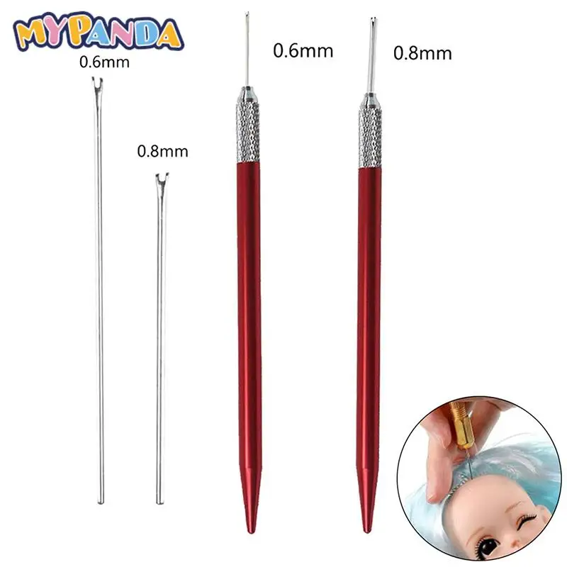Doll Supplies Hair Reroot Needle Kit Repaint Dolls Head Reborn Hair Rooting Tools Wig Making Supplies Accessories Set