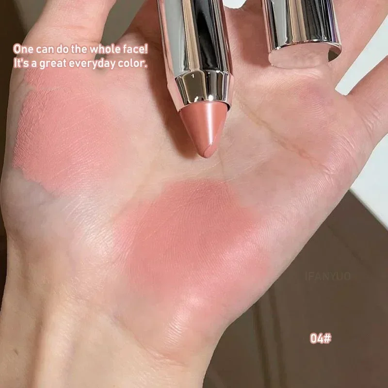 Blush Stick Eyeshadow Pencil Cheek Eyes Base Contour Tint Korea Sweet Girl Face Makeup Pink Peach Rouge Cream Pen Cosmetic