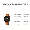 New Hip Hop Mens Fashion Watches Luxury Male Clock Wristwatch Sport MensWrist Watch Bracelet Set Relogio Masculino 6