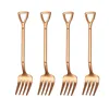 4pcs Rose Gold fork
