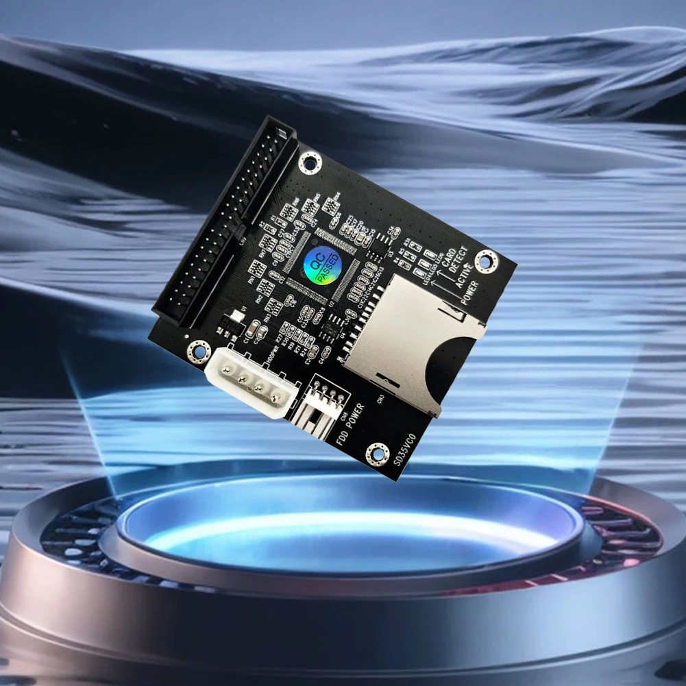 High-Speed SD Card to IDE Adapter 3.5 Inch Support Hot Swapping Compatible with DOS Linux Windows XP for Data Transfer