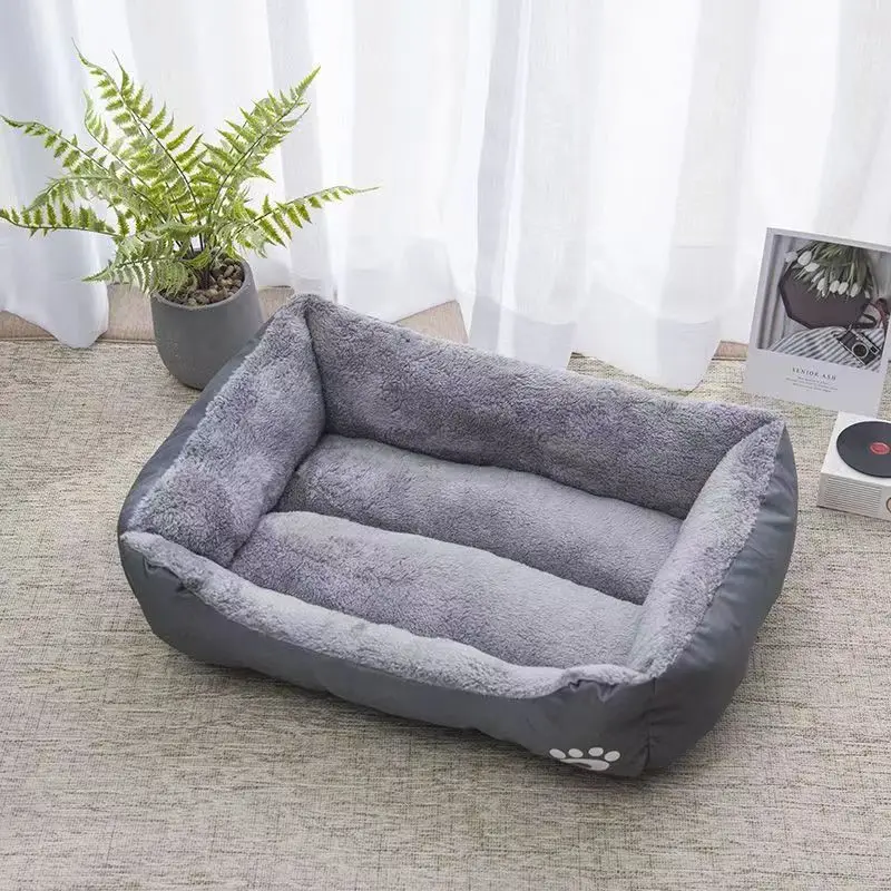 Large Pet Cat and Dog Bed Warm Comfortable Dog House Soft PP Cotton Nest Basket Mat Universal Waterproof Cat Bed pet bed