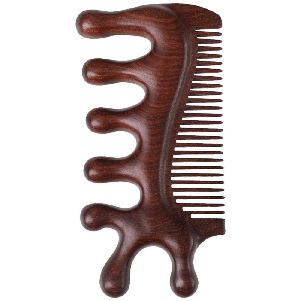

Wooden Combs for Women Small Neck Wide Toothed Scalp Sandalwood Hair Thick Massager