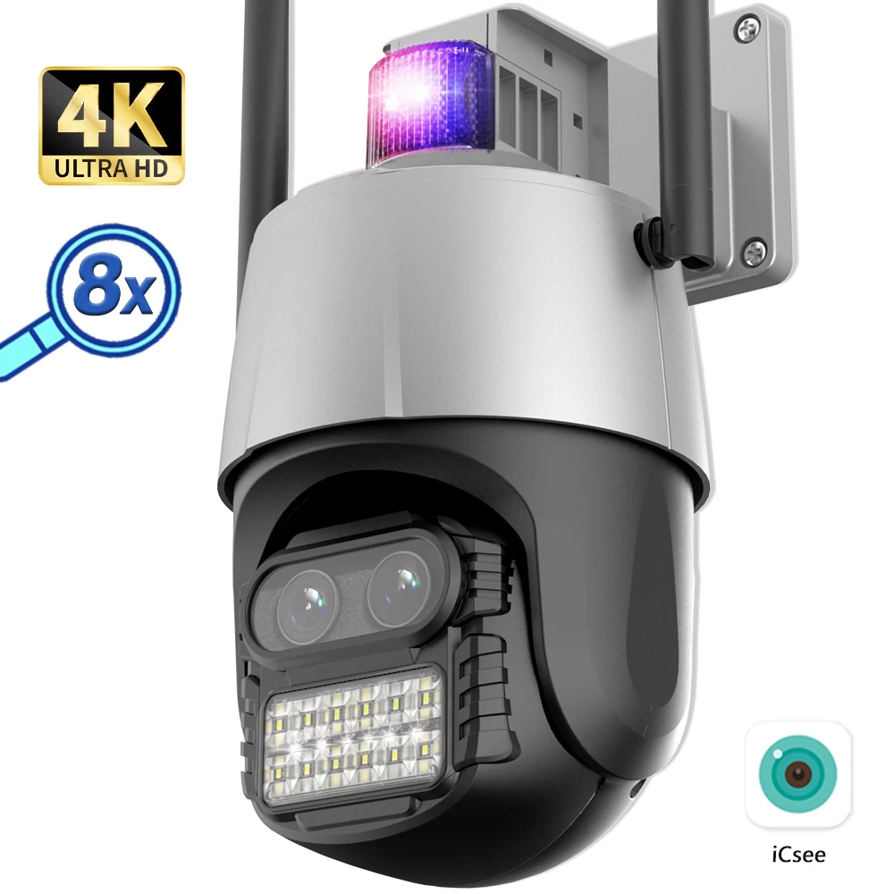 

IP-камера наружного видеонаблюдения, 4K, 8 Мп, Wi-Fi