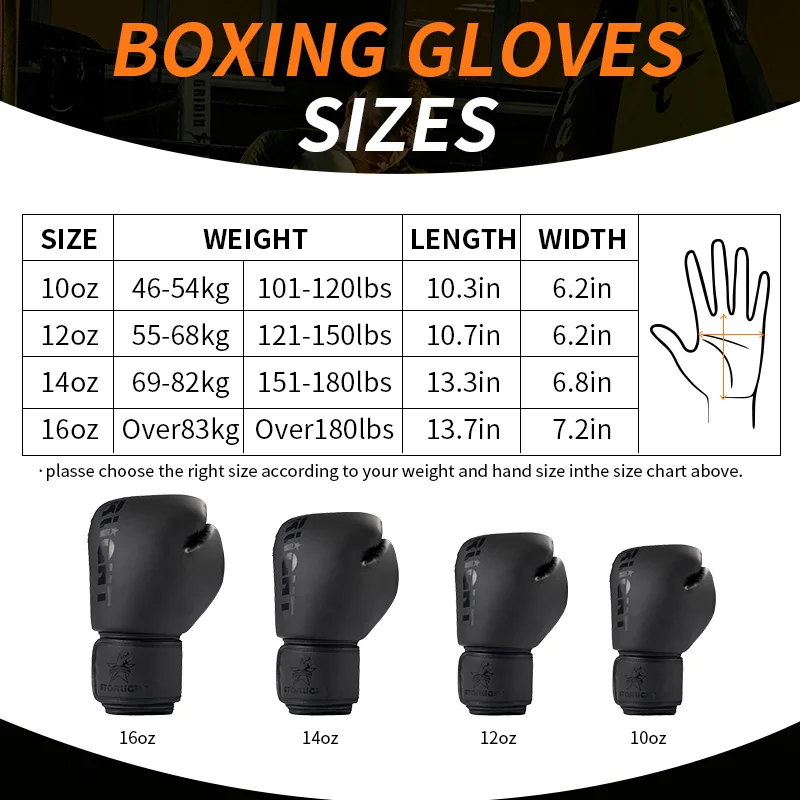 8/10/12/14/16oz Boxing Gloves Professional Adult Sanda Muay Thai Fighting Gloves Men and Women Training Sandbag Free Fight MMA 2