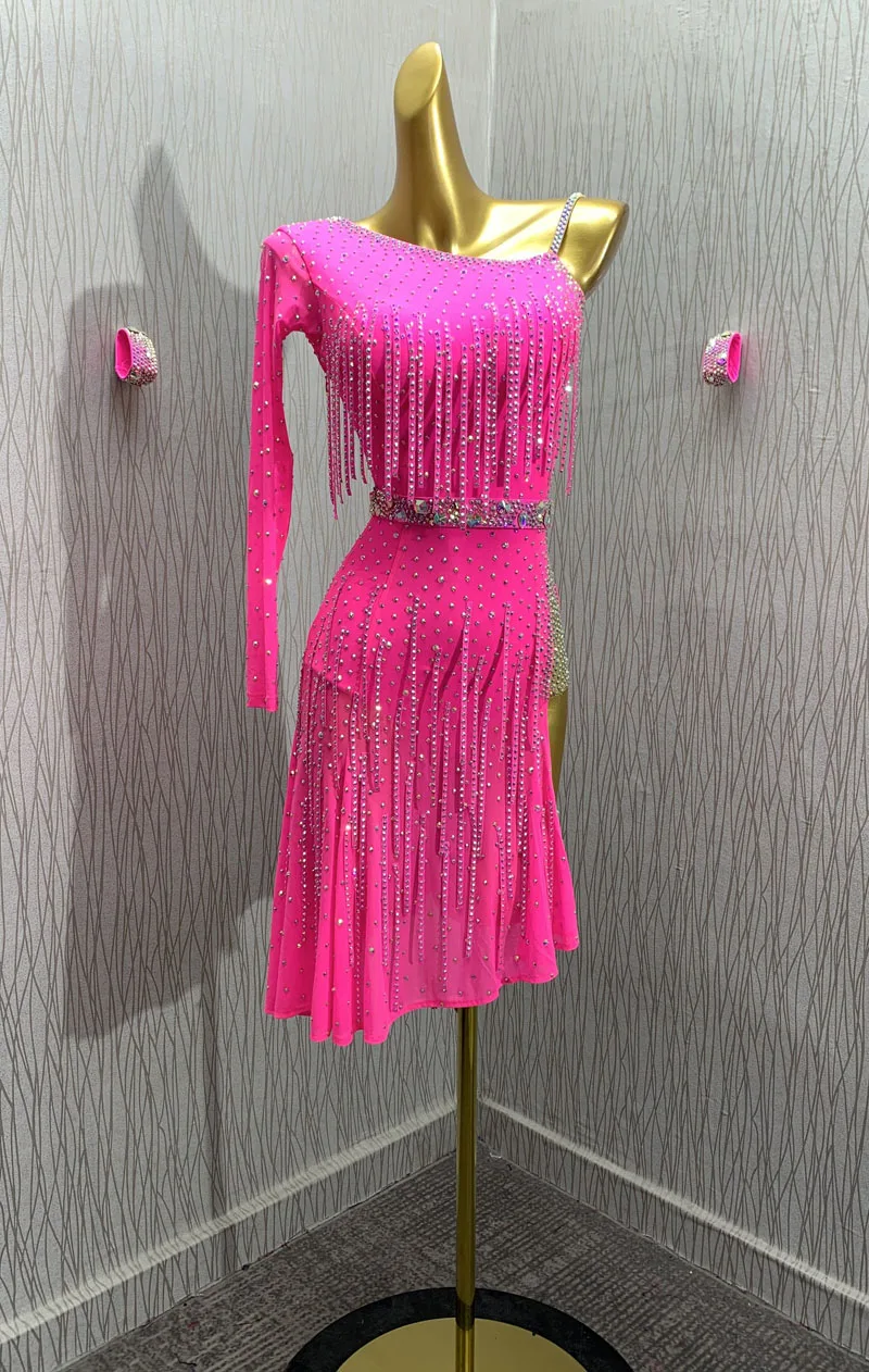 latin dance dress costume latin dancewear ladies dresses costume sexy latin  wear One Shoulder Latin Dance competition - AliExpress 200000532