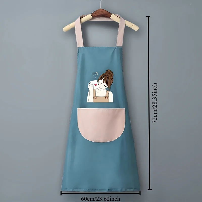 Waterproof PVC Cooking Apron Set with Towel Loop