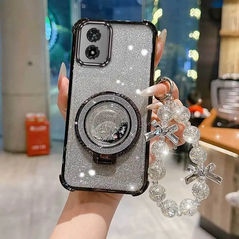 Versatile 3-Piece Phone Case Set with Lanyard & Circular Stand - Enhanced Comfort Design