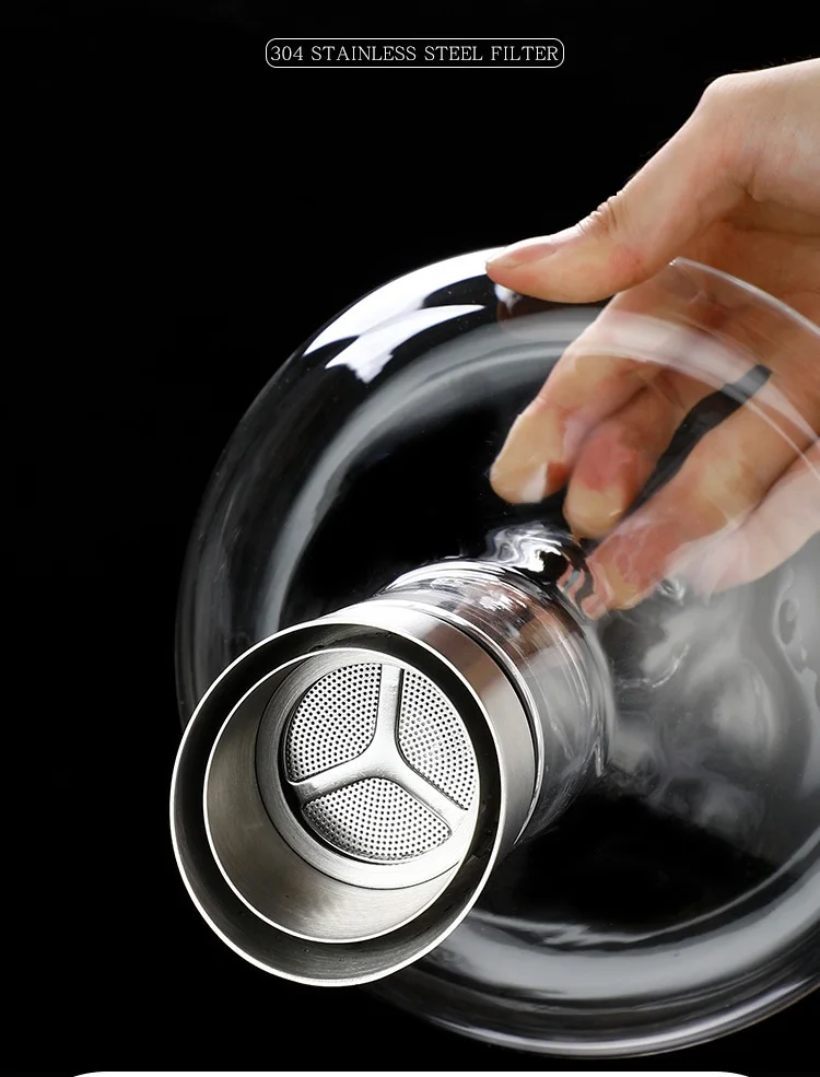 Description Picture 6 of itemCreative Lceberg Decanter Ice Decanter Lead-free Crystal Glass Red Wine Decanter With lid Wine Decanter High-end Gift