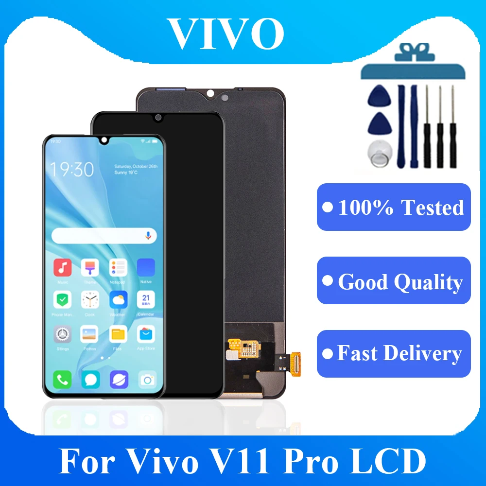 

For Vivo V11 Pro LCD Display Screen Touch Panel Digitizer Assembly Replacement For Vivo v11 pro 1804,1806,1814 LCD