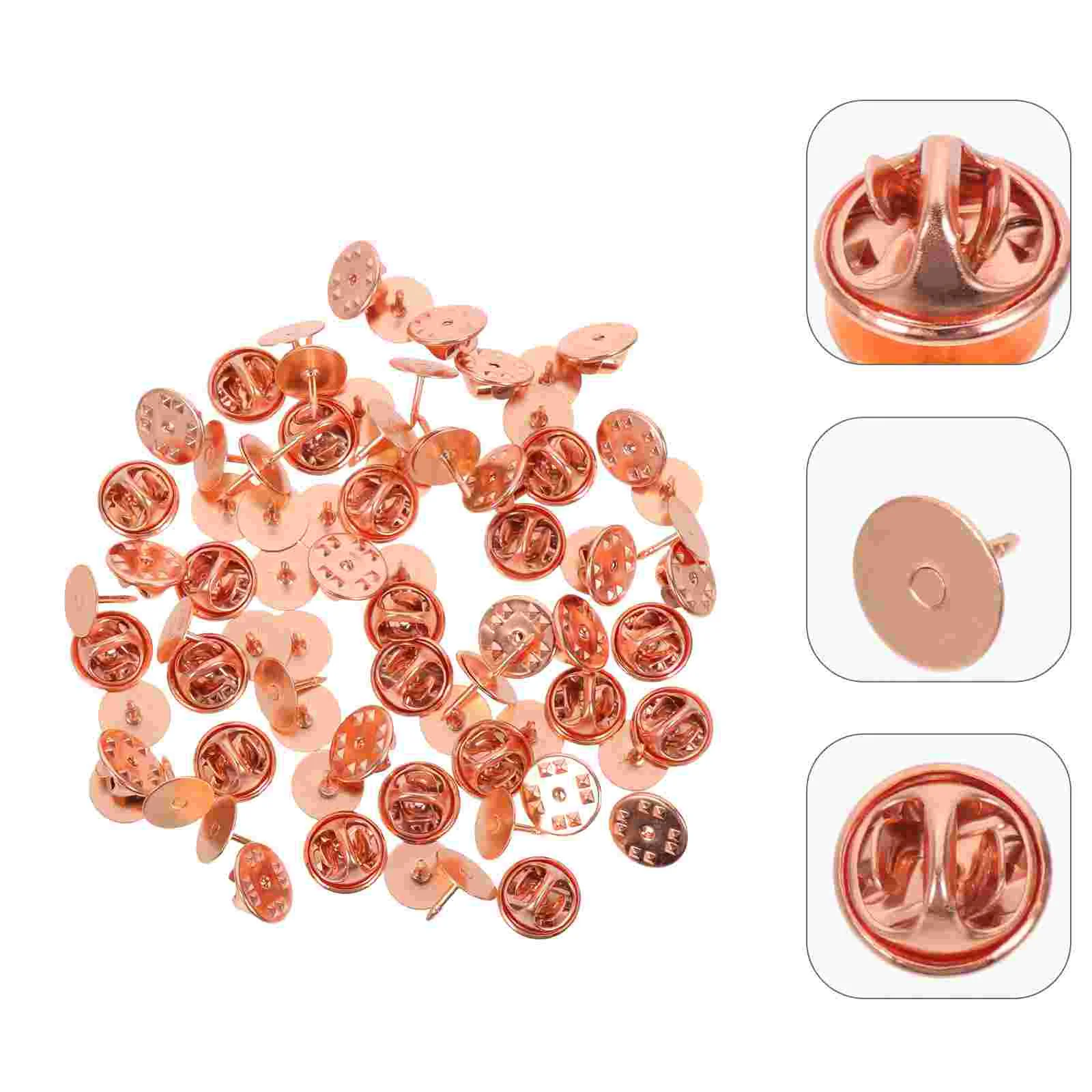 

DIY Clutch Back Brooch Pin Copper Locking For Enamel Pin Lapel Locking For Enamel Pin Needles Pin Safety Backs Locking Pin Back