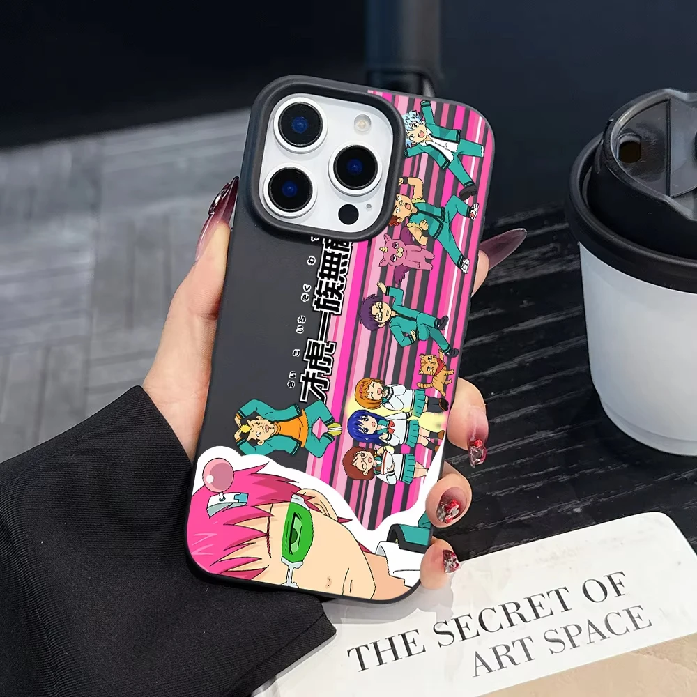 Luxury Shockproof Silicone Anime Phone Case – Saiki K. Kusuo Design