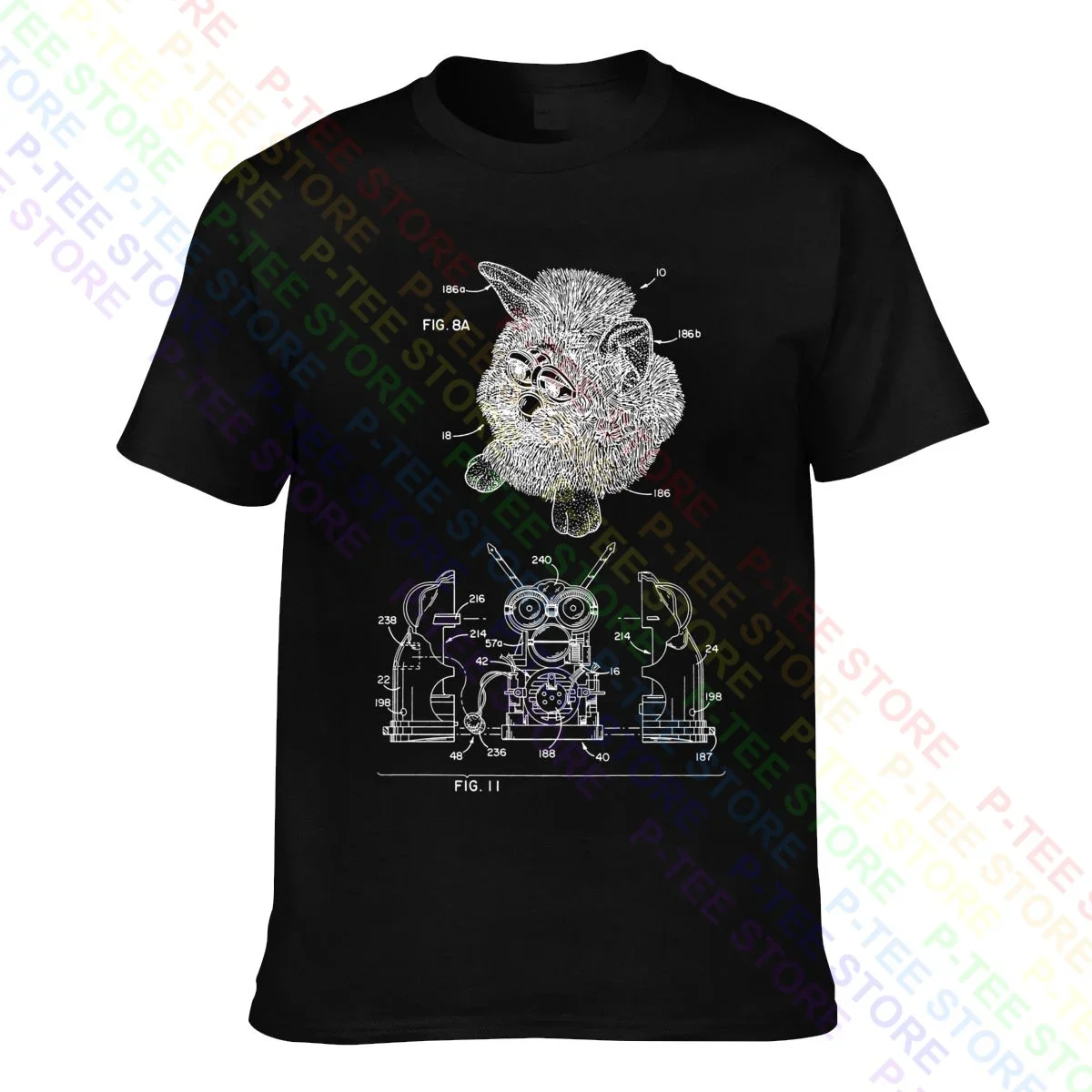 Furby Patent Furby Comfy T-Shirt Tee Shirt Soft Daily Premium Best Seller