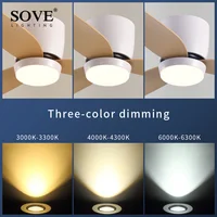 Modern Led Ceiling Fan Without Lights DC Motor 6 Speeds Timing Fans 17CM Low Floor Loft Remote Control Decorative Fan With Light 2