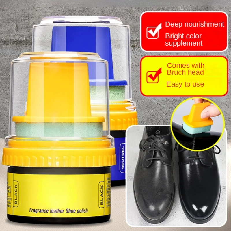 50ml Shoe Cleaning Solution With Sponge Brush Head