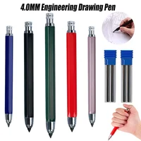 4.0mm Metal Drawing Mechanical Pencil With 2B Lead Set Professional Art Sketching Automatic Pencil Office Stationery Supplies 1