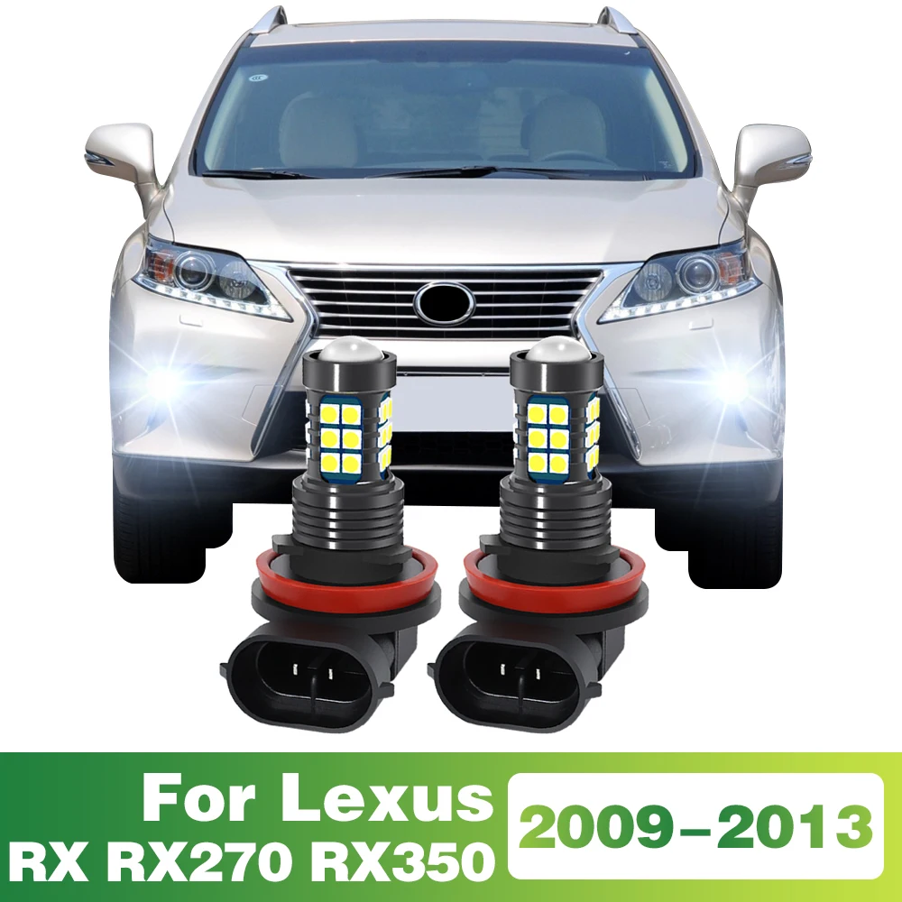 2Pcs LED Lamp Car Front Fog Light For LEXUS RX RX270 RX350 2009 2010 2011 2012 2013 Accessories