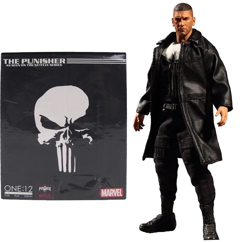 

In Stock Original ONE:12 Mezco The Punisher Frank Castle TV Series Anime Figure Model Collectible Action Toys Gifts