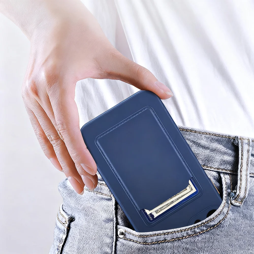 Premium Soft Silicone Card Holder Wallet Phone Case - Shockproof Back Cover with Card Slot