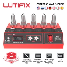 LUTIFIX ST110 자동차 점화 플러그 테스터 점화 테스터 자동차 진단 도구 2 ~ 5 구멍 점화 플러그 분석기 미국 EU 플러그 ST101