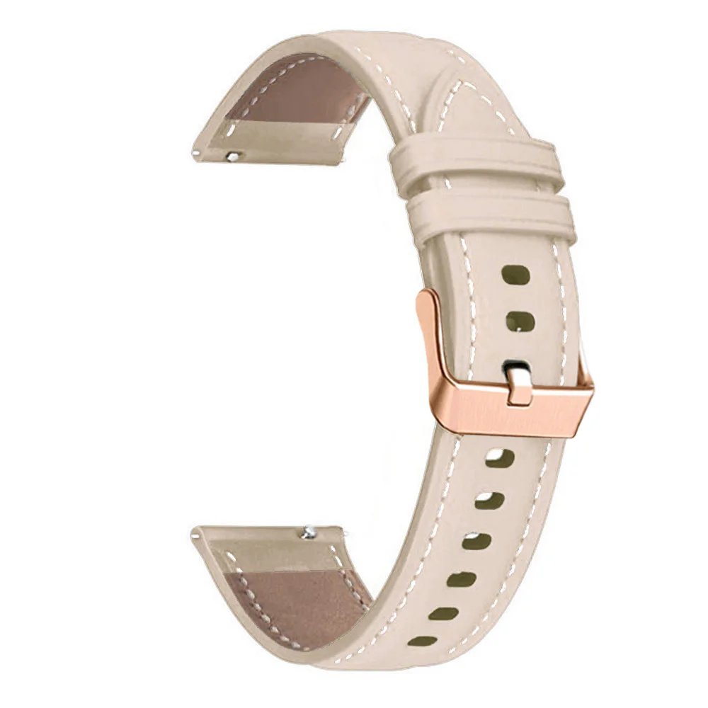 20mm Leather Watchband For Huawei GT 3 42mm Strap GT2 GT 2 Honor Magic Watch 2 42mm/GT3 Pro 43mm Band Replacement Bracelet