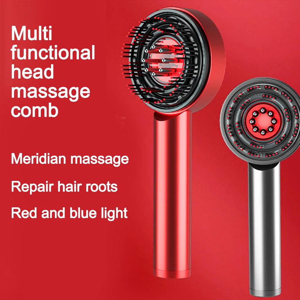 Electric Massage Comb Hair Growth Comb EMS Micro Electric Vibration Hair Head Massage Relax Scalp Vibration Therapy