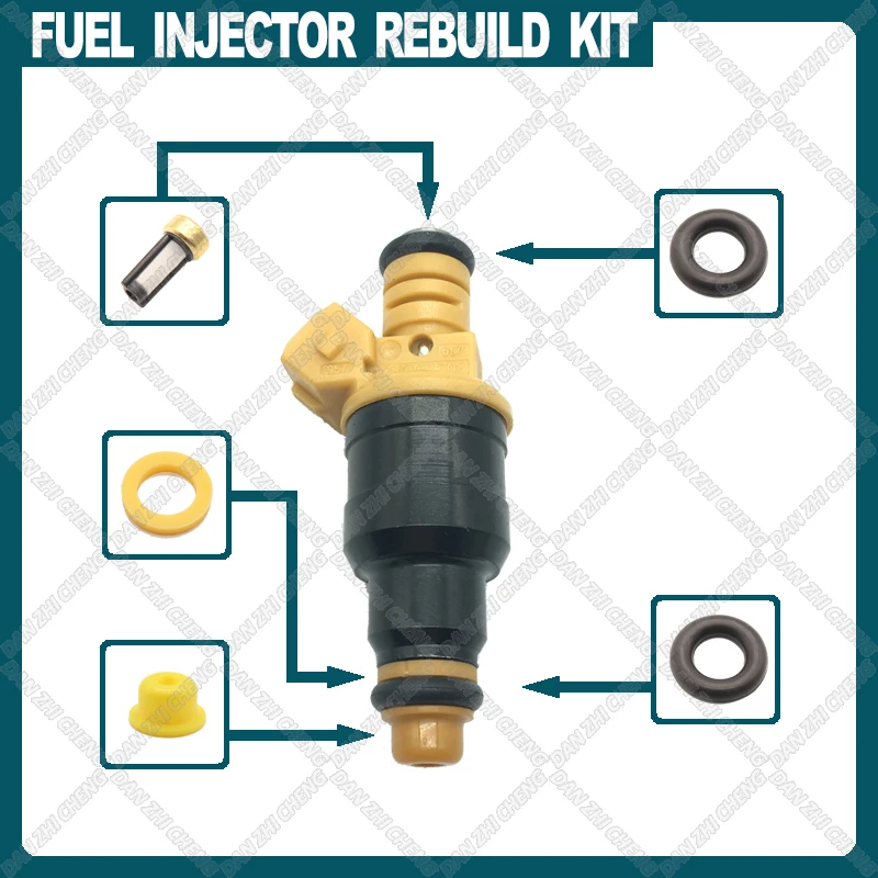 

Filters Orings Seals Grommets Fuel injector service kit filter for 0280150702 Alfa Romeo LANCIA 147 155 156 164 2.0T 2.5 3.0 V6