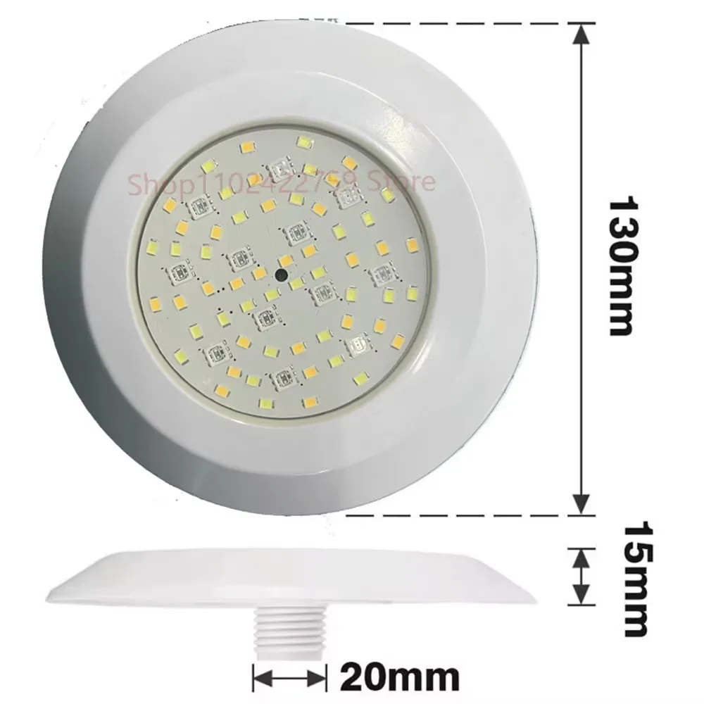 LED 풀 라이트 18W RGBCW DC12V 6라인 블루투스 APP 제어 IP68 수중 스포트라이트 분수, 풍경, Piscina-Illuminate Lamp