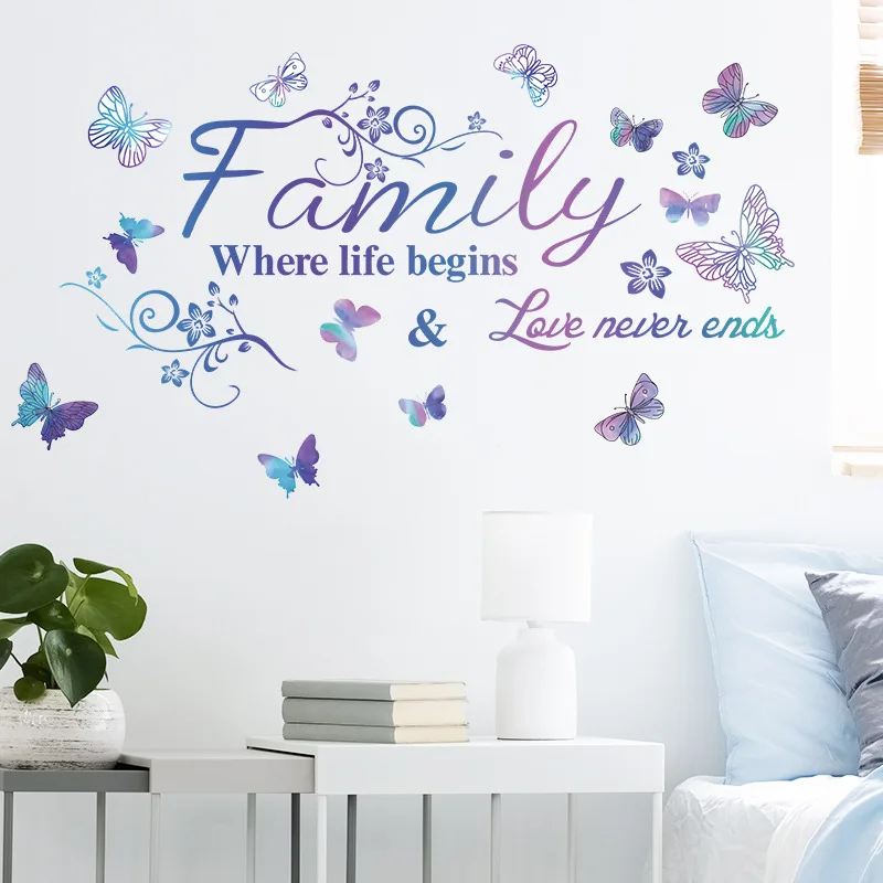 カラフルなインスピレーション 引用句 ウォール デカール - ペイント スプラッター ハンドプリント ウォール ステッカー - モチベーションアップ ポジティブ 格 インスピレーションを与える引用句のウォールステッカー - 聖書の言葉