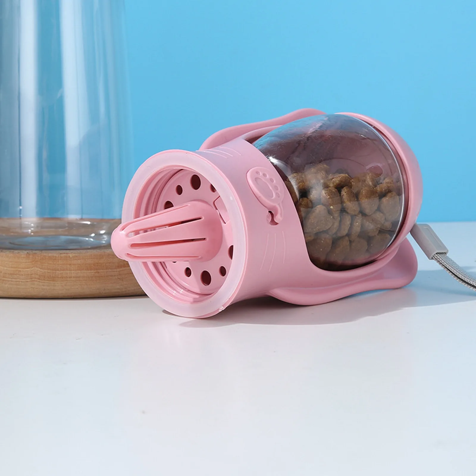 Portable Dog Water and Food Container for Small Pets