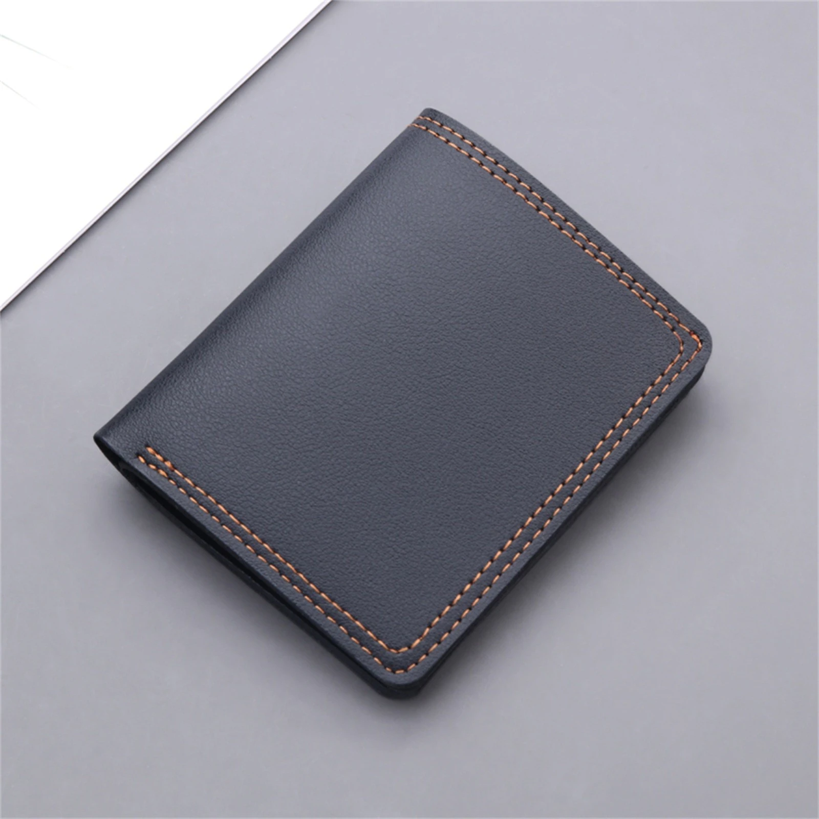 Billeteras de piel sintética para hombre, billetera moderna de estilo nórdico, plegable, corta, para de identificación, negocios, de lujo, monedero| | - AliExpress