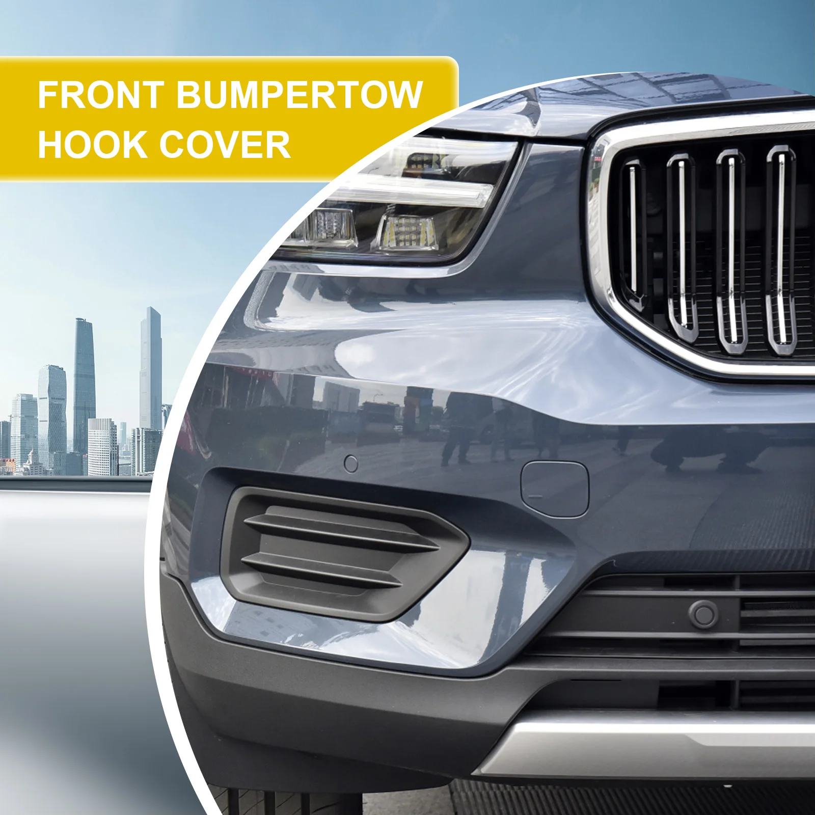 Front Bumper Tow Hook Cover Cap Fit For Volvo XC40 39847993 Trailer Cover Cap Car Accessories