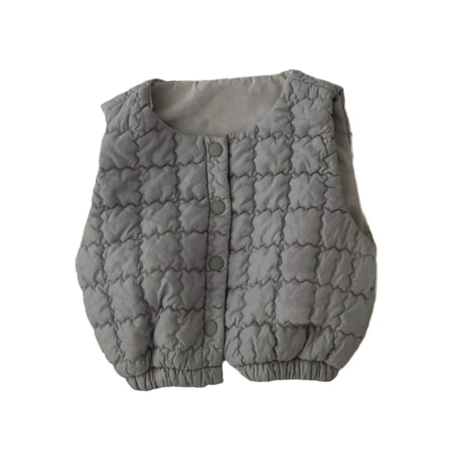 Fashion Baby Winter Clothes Girls Quilte Warm Vest Infant Boys Thicken Sleeveless Jacket 0-3y Toddler Kids Waistcoats Tops