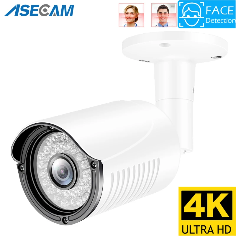 

8MP 4K IP Surveillance Camera POE Outdoor Ai Face Detection H.265 Onvif Bullet CCTV RTSP Night Vision IR 4MP Security Camera