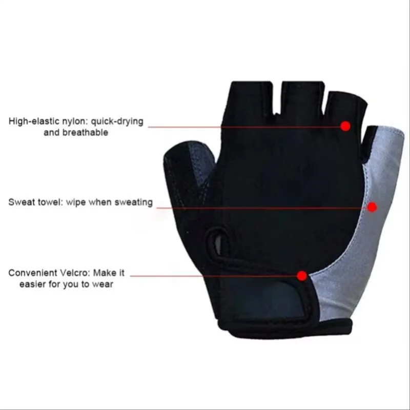 Wholesale Bicycle Gloves Cycling Gloves Bicycle Yizimi Gloves Half Finger Cycling Gloves Mountain Bike Short Finger 2