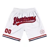 Custom White Blue Red Authentic Basketball Shorts 3D Printed Men Shorts Name Mumber Quick Drying Beach Shorts 2