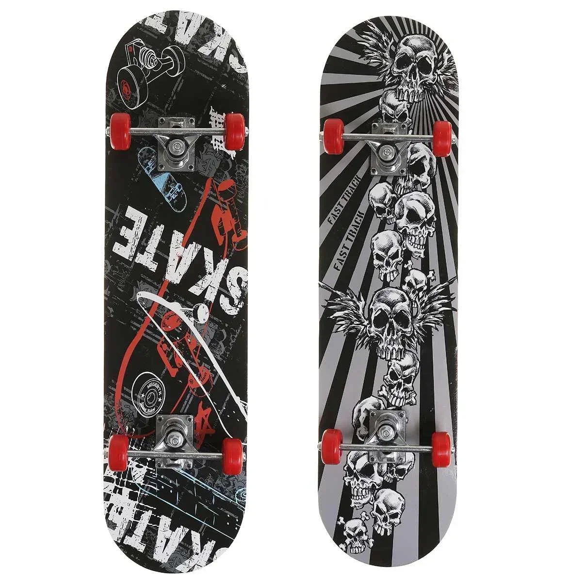 31 inch Skateboard Beginner Adult Kids Four-Wheeled Maple Board Double Rocker Professional High Speed Drift Sticker Skateboard skateboard accessories
